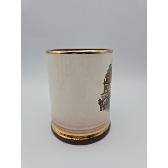 Vintage Tankard by ARTHUR WOOD England Gold Trim "Old Coach House - Bristol" - Picture 2 of 12